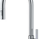 KRAUS Oletto High-Arc Single Handle Pull-Down Kitchen Faucet in Chrome, KPF-2821CH