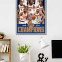 Trends International NBA New York Knicks - 2026 NBA Finals Champions Wall Poster, 34L x 22.4W, Gray Framed Version