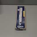 Conair Double Ceramic Flat Iron, 1-Inch Flat Iron Hair Straightener, Five Heat Settings, Extra Long Floating Plates, White