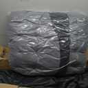 ABORON Camping Cot for Adult 28" Extra Wide, Heavy-Duty 1200D Oxford Cot for Sleeping, Portable Folding Camp Bed with Mat & Carry Bag (Fog)