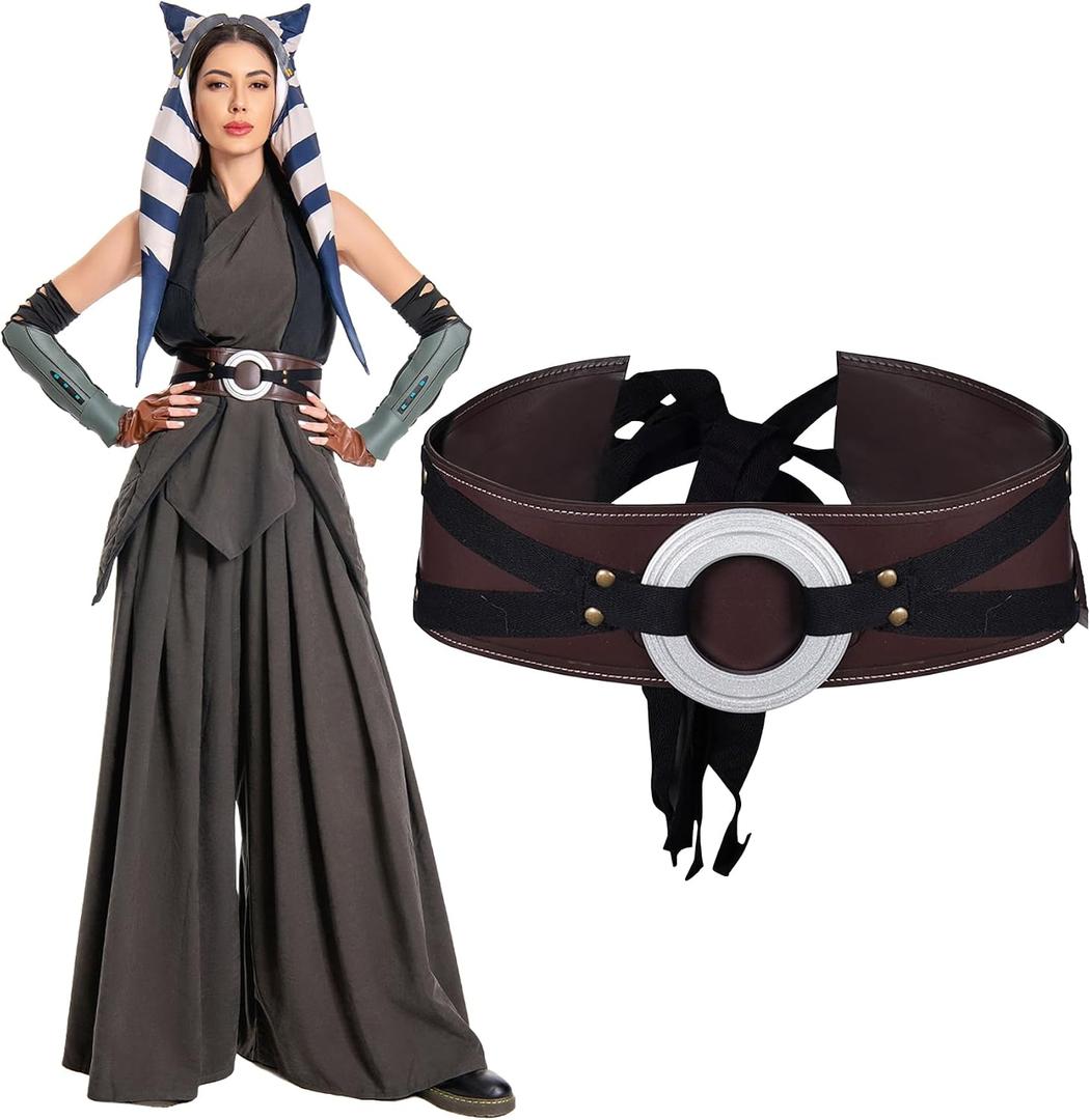 Medieval Costume Belt Women Renaissance Knight Cosplay Accessories Steampunk Outfit Ribbon Prop