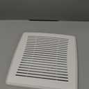 Broan-NuTone FGR101 Replacement Square Bathroom Ventilation Exhaust Fan Grille Cover, White
