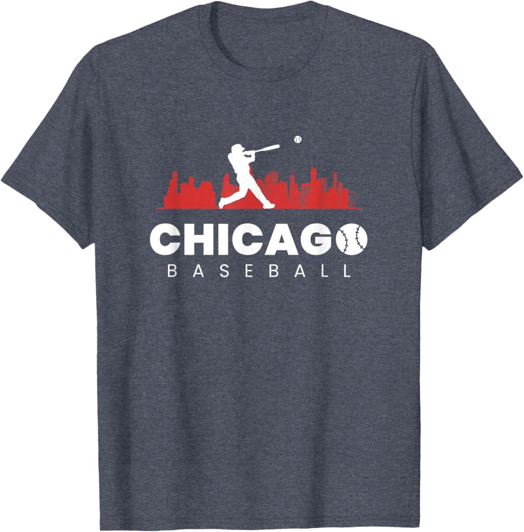 Chicago Baseball Vintage Minimalist Retro Baseball Lover T-Shirt, 5XL