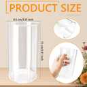 9 x 9 Pack 6 Inch Glass Cylinder Vases Clear Cylindrical Flower Vases Small Floating Candle Holder for Centerpieces Wedding Anniversary Birthday Party Home Decor