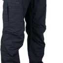 LAPG Men's Atlas Stretch Tactical Cargo Pants, Durable & Lightweight Ripstop Work Pants, Outdoor Hiking Pants for Men, Navy,  44 x 32