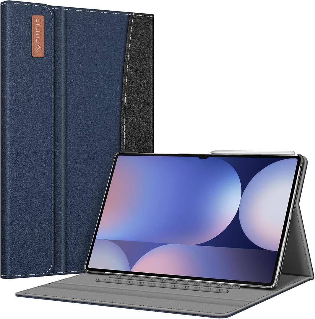 Fintie Case for Samsung Galaxy Tab S10 Ultra 2024 / S9 Ultra 2023 14.6 Inch, Multiple Angle Portfolio Cover with Pocket Auto Sleep/Wake, Navy