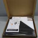 Corner Bread Box for Kitchen Countertop, Black Bread Storage Container for Homemade Bread, Two Layer Breadbox under Cabinet Mount, Large Bread Holder for Kitchen Counter, Pantry Shelf