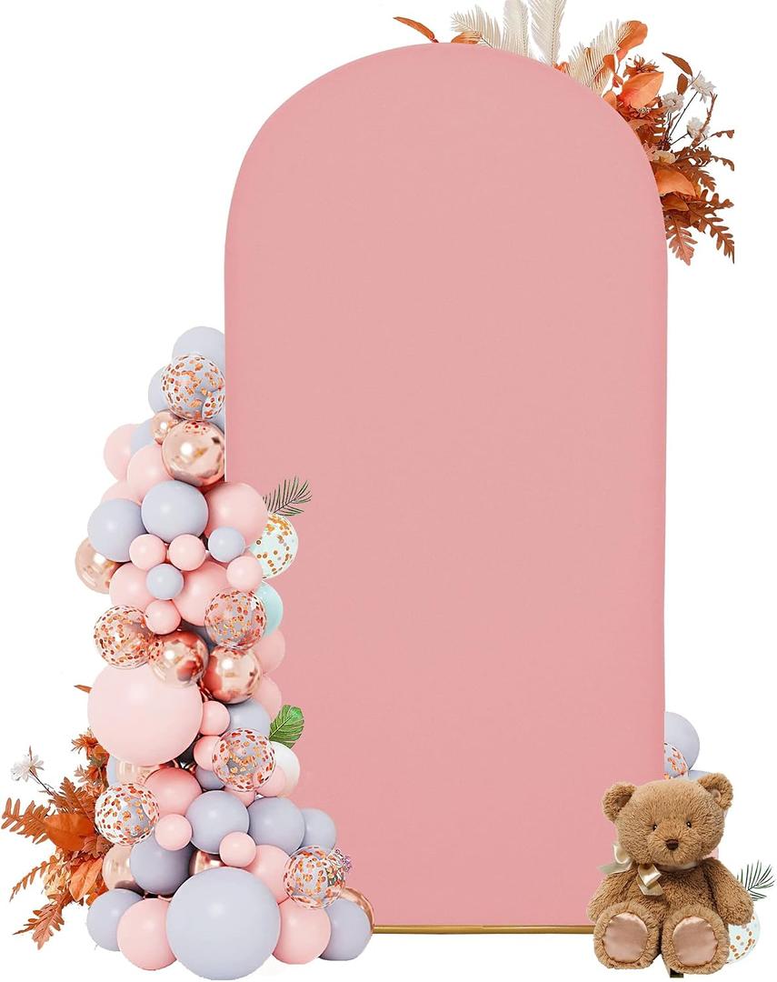 7.2FT Arch Covers, Light Pink Arch Backdrop Cover, Cover Only