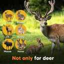 fcesiweg Deer Repellent for Plants, Deer and Rabbit Repellent Outdoor, Rabbit Repellent for Garden, Bunny Repellent, Deer Away, Keep Deer & Rabbits Out of Garden, Yard and Lawn, Easy to Use, 8 Packs