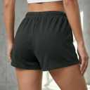 Women's 3 Pack Drawstring Pajama Shorts Summer Elastic Waist Straight Leg Mini Sleep Bottoms Loungewear (M)