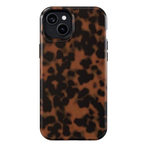BayPastel X Compatible with iPhone 15/ 14/ 13 Case Tortoise Design, [Military Grade Protection], 8FT Drop Resistant Shockproof Heavy Duty Phone Case Cover Women for iPhone 15/ 14/ 13 6.1”, Turtle Shell