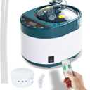 Sauna Steamer Machine, 4 Liters Large Capacity Portable Sauna Steamer, Steam Generator for Sauna, Home Sauna Steamer Pot with Time Display Remote Control Herb Box (Dark green)