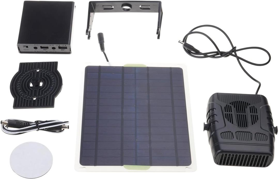 Solar Heater For Chicken Heater, Small Greenhouse Heaters, Portable Car Heaters, Dog House Fast Heating, Green House, Flower Room, Patio(Batteries Not Contained)