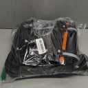 ATV Fender Bag Waterproof, Detachable ATV Rear Storage Bags with Drink Holder & Cooler Compatible with Sportsman Polaris Scrambler Grizzly Kingquad Cfmoto FourTrax, Black & Orange