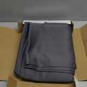 BONZER Room Divider Curtain Total Privacy Wall Grommet Thermal Insulated Wide Blackout Curtains for Bedroom Living Room, 108L x 70W Inch (9L x 5.8W ft), 1 Panel, Dark Grey