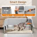 Stainless Steel Cat Litter Box XL for Big Cats, High-Sided Design Prevents Urine Leakage, Non-Stick, Easy to Clean, Includes Scoop, Gray