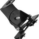 Tosuny Car Antenna Mount, Stainless Steel Car Vehicle Mobile Antenna Clip Bracket Holder, Equipped with Dismantling Device - Black