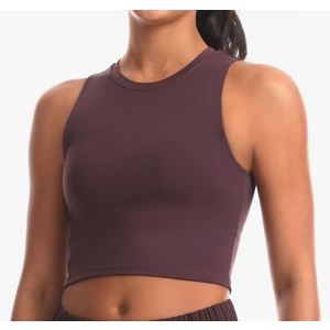 Sports Bras for Women Removable Padded Athletic Yoga Running Crop Tops Sleeveless Gym Workout Tops M