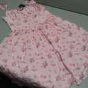 Scarlet Darkness Floral Corset Dress for Women 2026 Summer Sundress Lace Up Mini Milkmaid Dresses with Pockets M