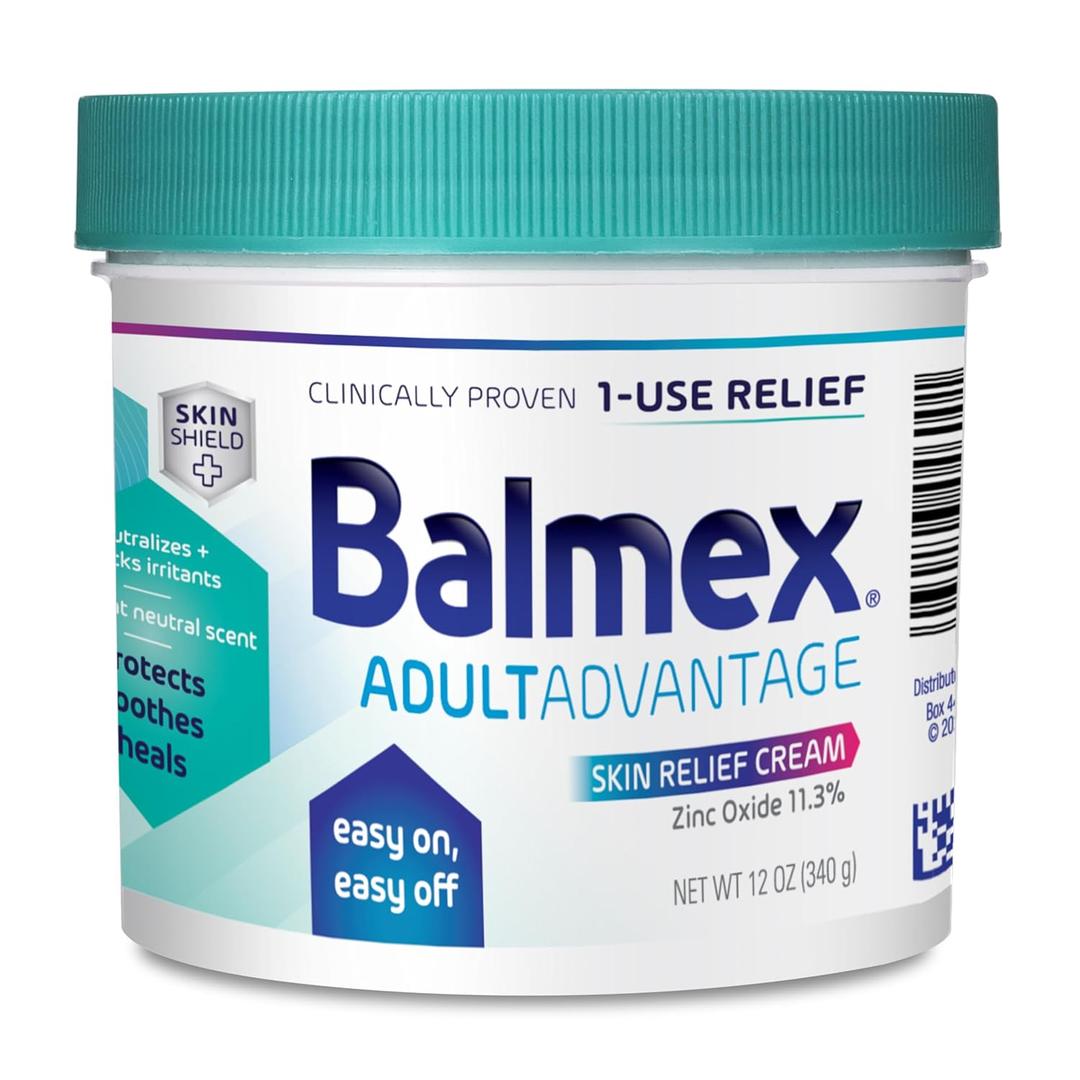 Balmex Adult Rash Relief Barrier Cream For Incontinence Care, Easy-On, Easy-Off, 12oz Balmex Adult Rash Relief Barrier Cream For Incontinence Care, Easy-On, Easy-Off, 12oz