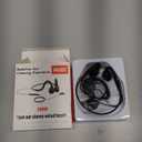 3.5mm Open Ear Headphones Wired headphones with Mic, 3.5mm+USB Connection, Air Conduction Wired Headset with Premium Sound Ultra-Light USB Headset Perfect for Phones Tablets PC Speakers -Black