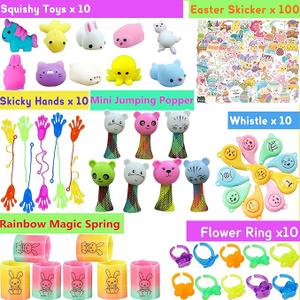 300pcs Bulk Easter Eggs with Toys Inside Easter Eggs Fillers Plastic Eggs for Easter Egg Hunt 100 Pack Easter Basket Stuffers Fillers Easter Gifts Easter Party Favors for Kids Toddlers Boys Girls