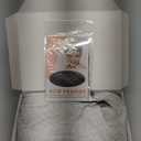 Long White Wavy Wig Middle Part for Women 26 Inch White Curly Wavy Natural Looking Synthetic Heat Resistant Fiber for Daily Party Use