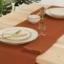 PurpleEssences Rust Set of 12 Cloth Dinner Napkins 100% Cotton 18x18 Inch - Soft Durable Washable - Ideal for Farmhouse Party Fall Thanksgiving - Perfect Everyday Use Table Linen - Rust