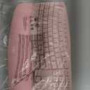 Pink Quiet Wireless Keyboard and Mouse Combo, 2.4G Ergonomic Wave Key Board with Cushioned Plam Rest, Full-Size Soft Typing Keyboards, 3 DPI Adjustable Silent Mouse for Computer/Laptop/Windows/Mac