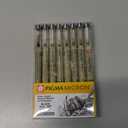 Sakura Pigma Micron pens 05 line Drawing 8 Color Set, Archival ink fineliner manga pen, Bible journaling Study kit