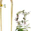 Jollybower Natural U-Hoops Bamboo Plants Trellis 3Ft, Garden Trellis U-Shape for Climbing Plants, Garden Arch Trelli Support for Potted Plants, Vines, Ivy Climbing Plants, Flowers-3 Pack, U-Shaped 3Ft
