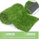 Hooqict Artificial Grass Table Runner 12 x 72 Inch Reusable Fake Grass Table Runner Green Faux Grass Table Decorations for Wedding Birthday Party Baby Shower Banquet Spring Summer Tabletop Decor