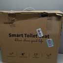 KERDE P30B Bidet Toilet Seat - Dual Control (Side Panel & Remote), Warm Water Wash, Heated Seat, Warm Air Dryer, LED Night Light,Existing Toilets Electric Bidet Elongated Electronic Heated Smart