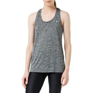 Under Armour Women's Tech Twist Tank Top (Medium, Black/ Metallic Silver)