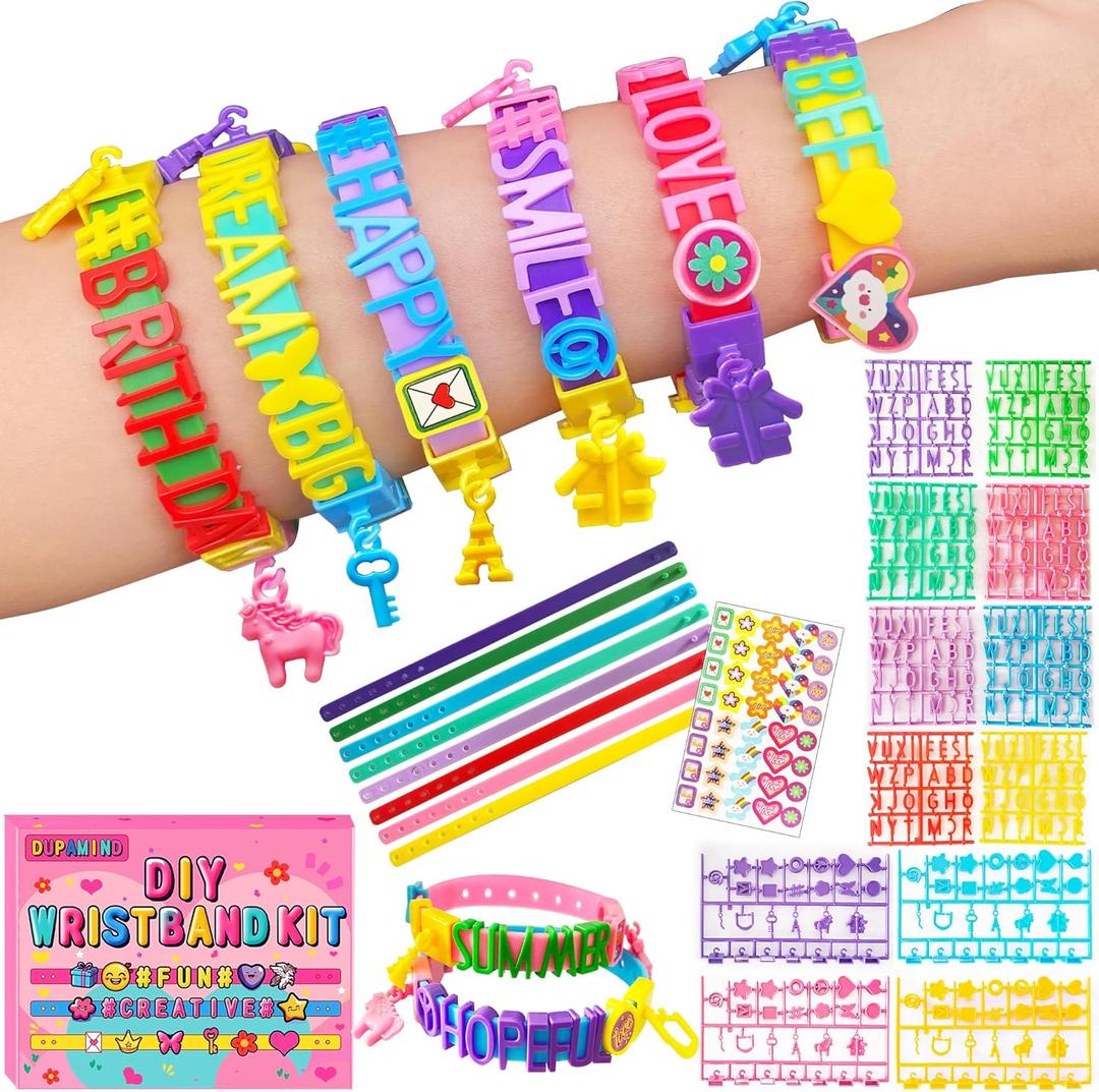 Art & Craft Kits for Kids, Birthday Gifts Friendship Bracelet Making Kit for Girls, DIY Jewelry Making Kit, Girls Present for Ages 5-12, Toys for Age 5, 6, 7, 8, 9, 10, 11, 12 Years Old (Vibrant)