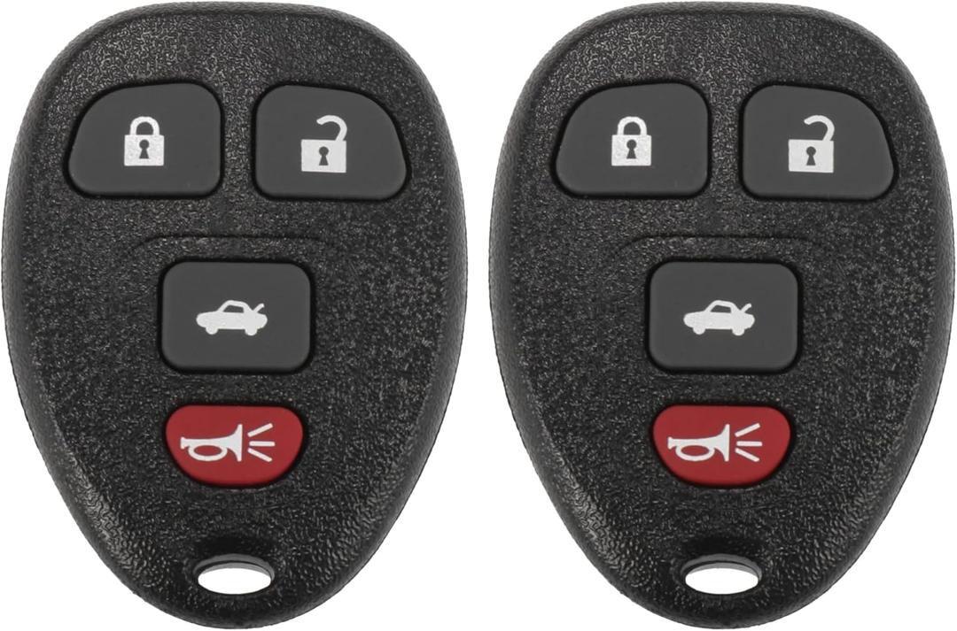 X AUTOHAUX 2pcs 315MHz OUC60270 Replacement Keyless Entry Remote Car Key Fob for Chevy Impala 2006-2016 for Monte Carlo 06-08 for Buick Lucerne 06-11 4 Buttons 15912859