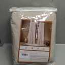 RYB HOME 3 in 1 Soundproof - Blackout - Insulation Linen Curtains, Noise Blocker Energy Saving Curtains for Bedroom Living Room Kids Nursery Studio Home Office, Taupe, W52 x L84 in, 2 Panels