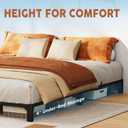 GarveeHome 6 in Queen Bed Frame, Heavy Duty Metal Platform Bed Frame with Durable Iron Slat Support and Legs, No Box Spring Required, No Screws Needed, Support Up to 800 LBS