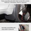Mud Flaps for Toyota Tundra 2026 2025 2024 2023 2022 All Weather Guard Mud Guards Splash Front & Rear 4pcs Set Accessories (Not Fully Compatible with Tundra SR)