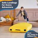 SaferBounce Crash Pad for Kids Sensory | Big 5Ft x 5Ft Or 3Ft x 4Ft | Autism Sensory Crash Mat for Jumping & Play | Crashpad | Soft Foam Landing Pad for Kids | Giant Pillow Mat | Climbing & Gymnastics, Small