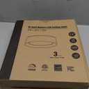 Flush Mount Ceiling Light, 13in 250W Equivalent LED Ceiling Light Fixture, 3CCT Adjustable 3000K 4000K 5000K, Dimmable Black and Wood Modern Ceiling Lamp for Bedroom Bathroom Hallway