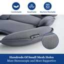 Innokids Head and Body Support Pillow Infant Car Seat Insert for Newborn to Toddler Stroller Cushion (Grey)