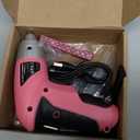 Hi-Spec Electric Screwdriver 27pc 3.6V Pink USB Small Power Screwdriver Set. Cordless & Rechargeable with Driver Bit Set