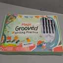 TIME X Magic Grooved Writing Practice Books, Reusable 3D Groove Handwriting Practice Workbooks for Kids Ages 3-8, Large Preschool Writing Books with Disappearing Ink for Kids 5-7 (Practice 6-Books)