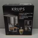 KRUPS Stainless Steel Espresso Machine: 15-Bar Pump Pressure, Milk Frother for Cappuccino and Latte, Fast Pre-Heat, 2-Cup Capacity, Cup Warmer, Easy Cleaning, 1350W, Silver
