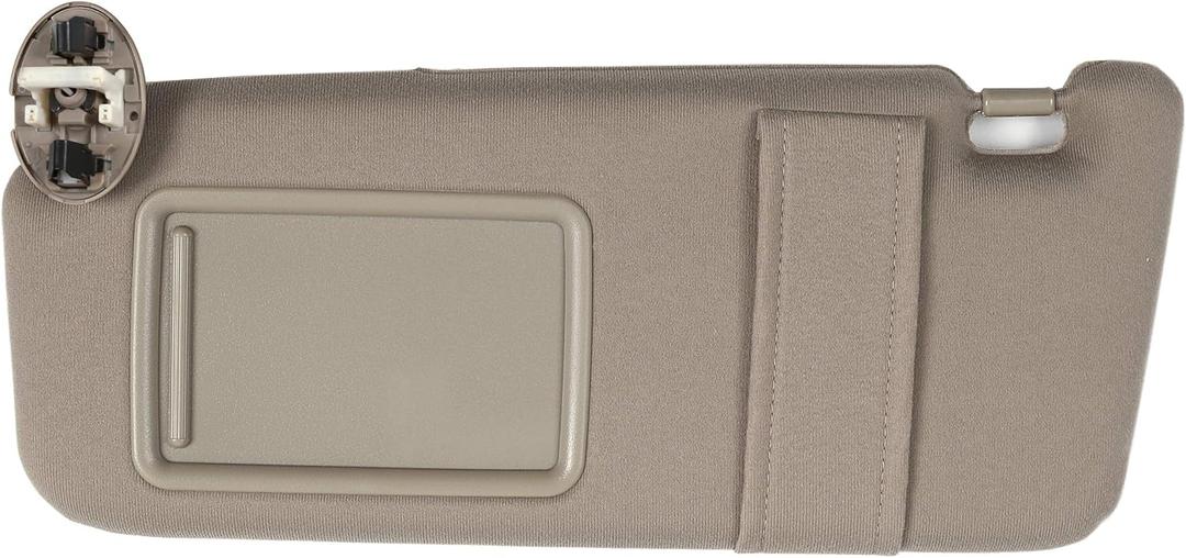 Ezzy Auto Beige Left Driver Side Sun Visor fit for Camry with Sunroof and Light 2007 2008 2009 2010 2011