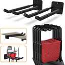 TORACK Garage Hooks Heavy Duty Tool Organizer, Wall Mount Hanger Rack Garage Storage Utility Hooks for Car Tires, Ladders, Chairs, Strollers, Power Tools, Garden Tools (2 Pack, 12.4" Hook)