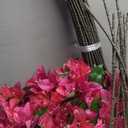 60 Pcs Artificial Faux Bougainvillea Fake Flower Silk Bougainvillea Branches UV Resistant Outdoor Indoor Decoration for Wedding Home Centerpieces Outside Decor (Rose Purple)