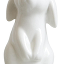 Easter Bunny Figurines Ceramic Rabbit Statue Modern Animal Rabbit Ornament for Easter Home Office Desk Decoration