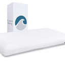 Bluewave Bedding Super Slim Gel Memory Foam Pillow for Stomach and Back Sleepers - Thin, Flat Design for Cervical Neck Alignment and Deeper Sleep (3.25-Inches Height, King Size) 33x16